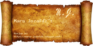 Mars Jozafát névjegykártya